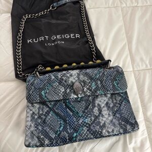 Kurt Geiger Multicolor Snake Print Shoulder Bag